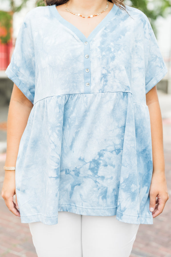Lifetime Of Fun Top, Denim