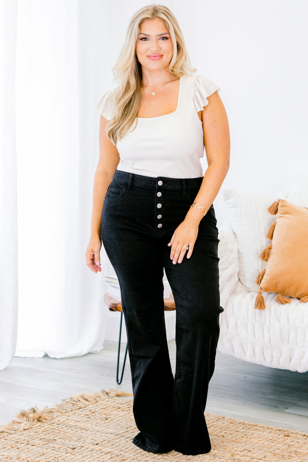 Light Up The Sky Jeans, Black