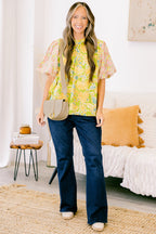 Lily Blossom Top, Green