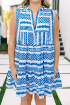 Limitless Time Dress, Cobalt