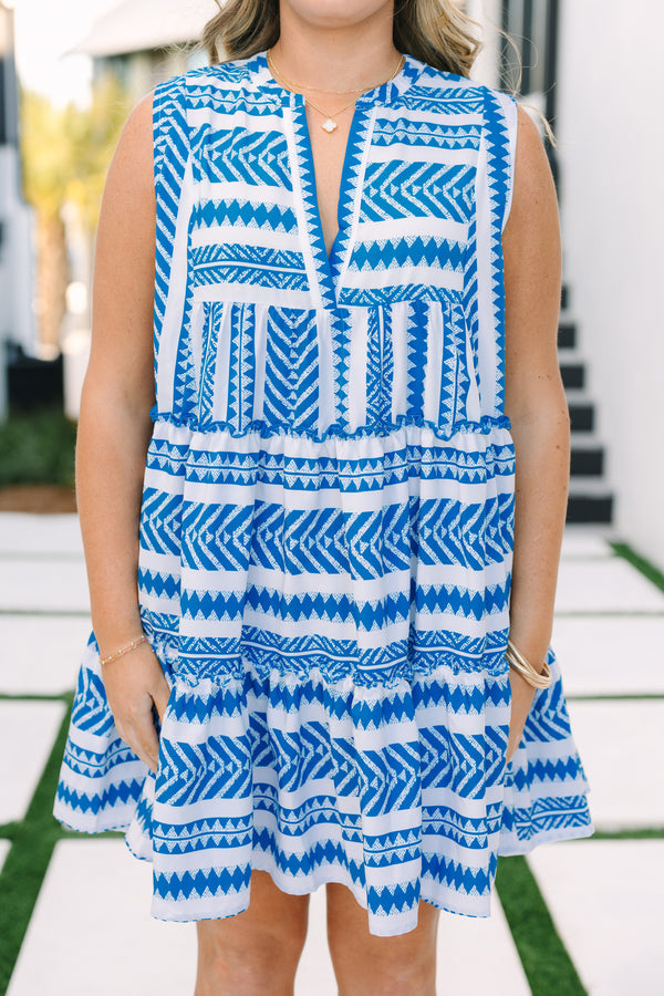 Limitless Time Dress, Cobalt