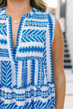 Limitless Time Dress, Cobalt