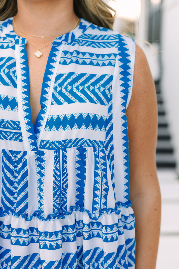 Limitless Time Dress, Cobalt
