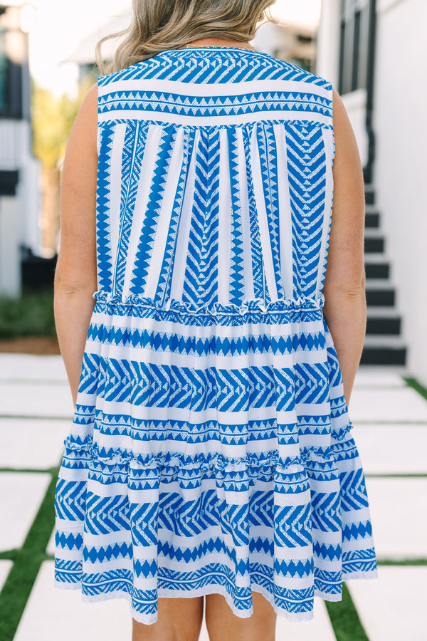Limitless Time Dress, Cobalt