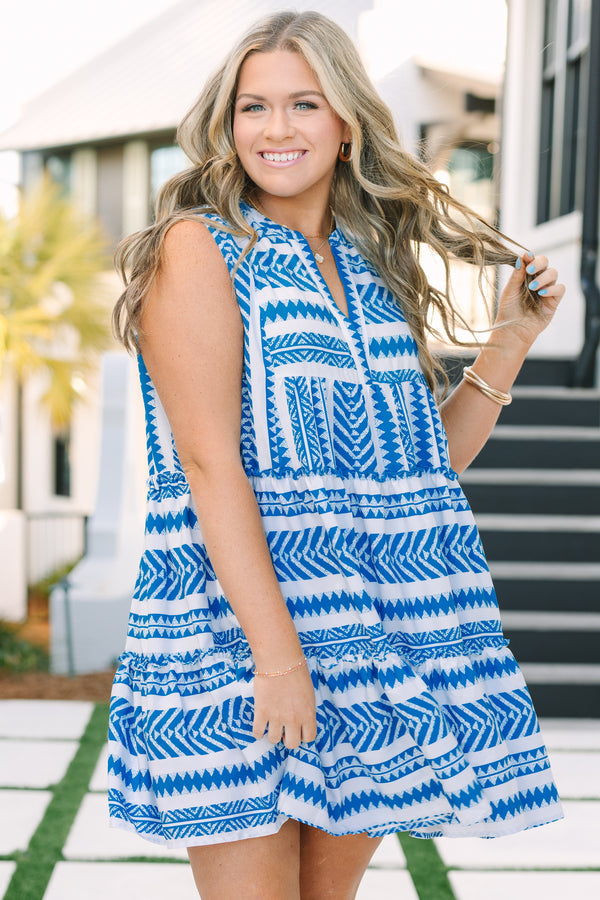 Limitless Time Dress, Cobalt