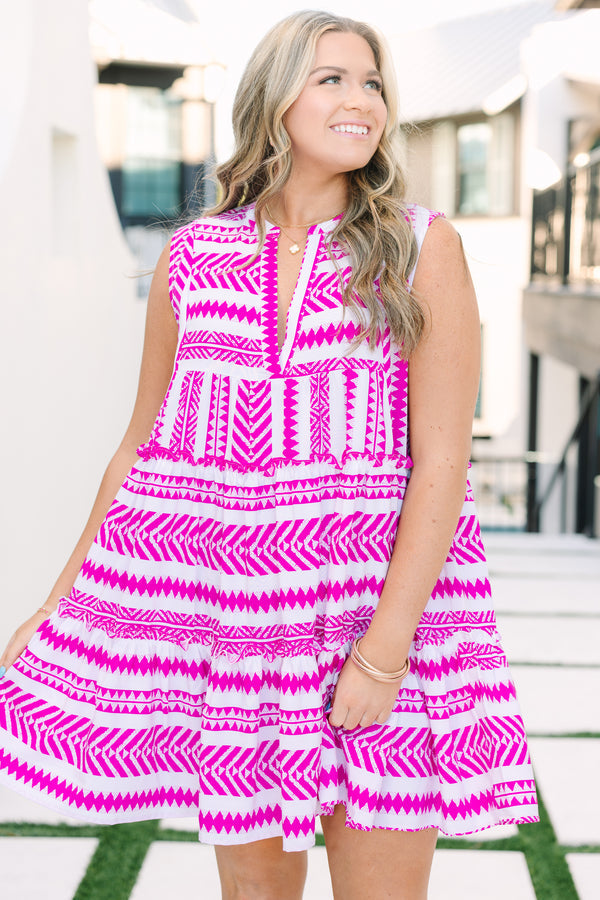 Limitless Time Kleid, Hot Pink