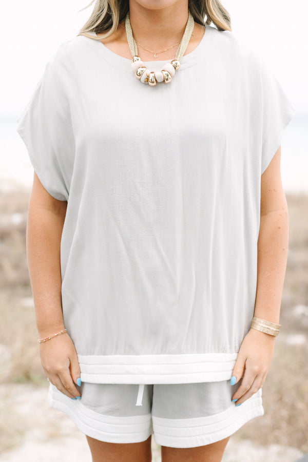 Limitless Time Top, Taupe