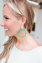 Little Lady Earrings, Teal