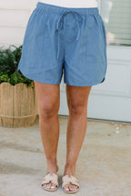 Livin' Life Fully Shorts, Light Denim