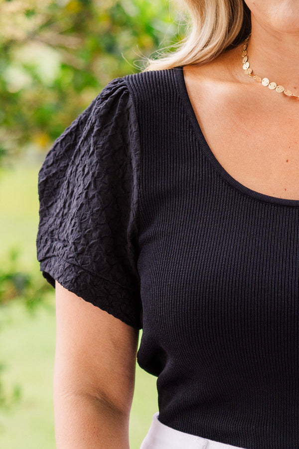 Livin' On Love Bodysuit, Black