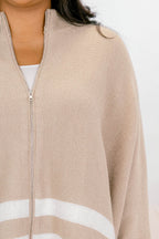 Living The Dream Poncho, Taupe