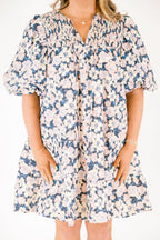 Long Train Running Dress, Blue
