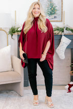 Look Good, Feel Good Top, Burgund