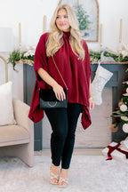 Look Good, Feel Good Top, Burgund