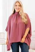 Look Good, Feel Good Top, Dark Mauve