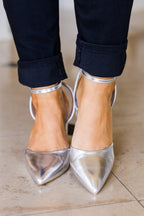 Look Impressed Heels, Silver