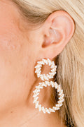 Look Your Way Earrings, White