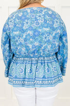 Looking Around For You Top, Blue