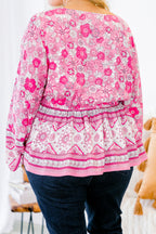 Looking Around For You Top, Pink