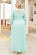 Looking Elegant Maxi Dress, Aqua