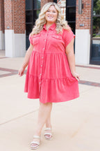 Lost In A Daze Dress, Red