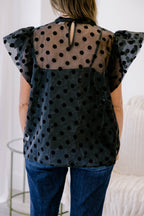 Lost In The World Blouse, Black