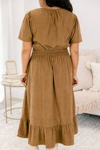 Lost In Time Dress, Camel