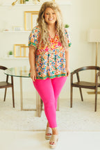 Love And Be Loved By Me Top, Pink Mix