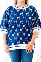 Love And Life Sweater, Navy Blue
