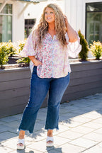 Love In Spring Top, Blau