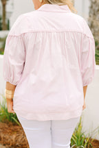 Love Is All Around Blouse, Light Pink