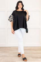Love My Life Top, Black