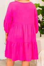 Love's Enchantment Dress, Fuchsia