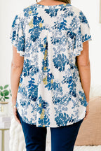 Lovely And Me Top, Ivory-Denim