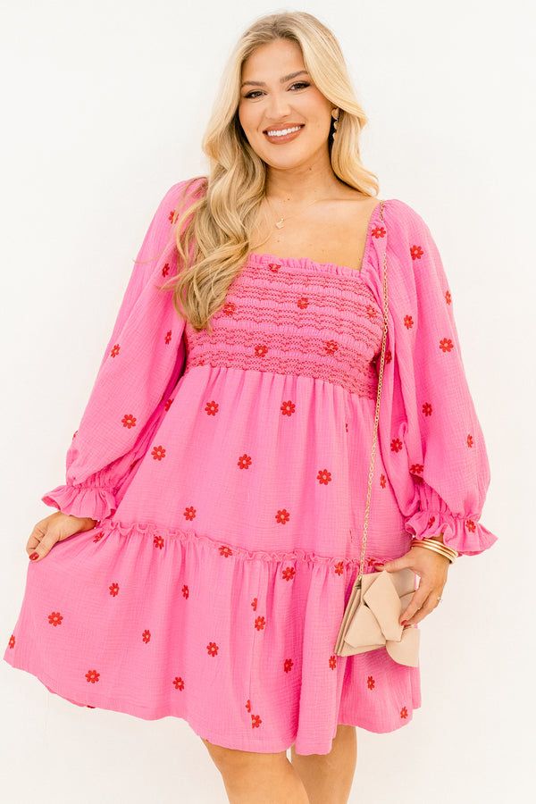 Lovely Days Kleid, Fuchsia
