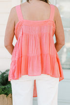 Lunge Into Love Babydoll Tanktop, Rosa