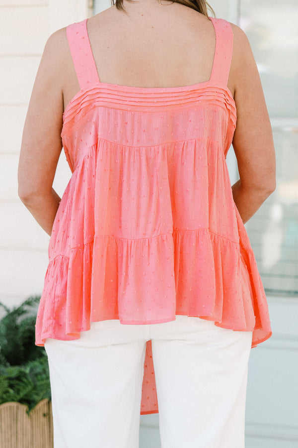 Lunge Into Love Babydoll Tanktop, Rosa