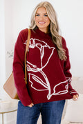 Made For More Sweater, Burgundy