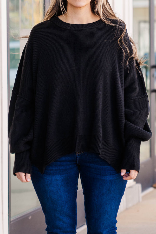 Magisch perfekter Pullover, Schwarz