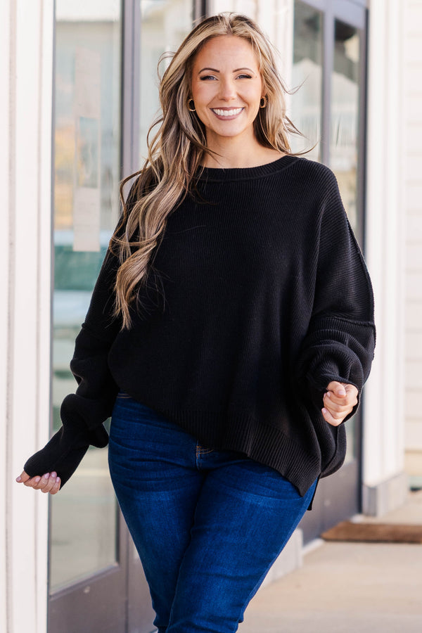 Magisch perfekter Pullover, Schwarz