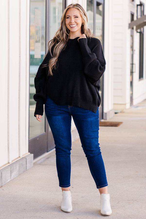 Magisch perfekter Pullover, Schwarz