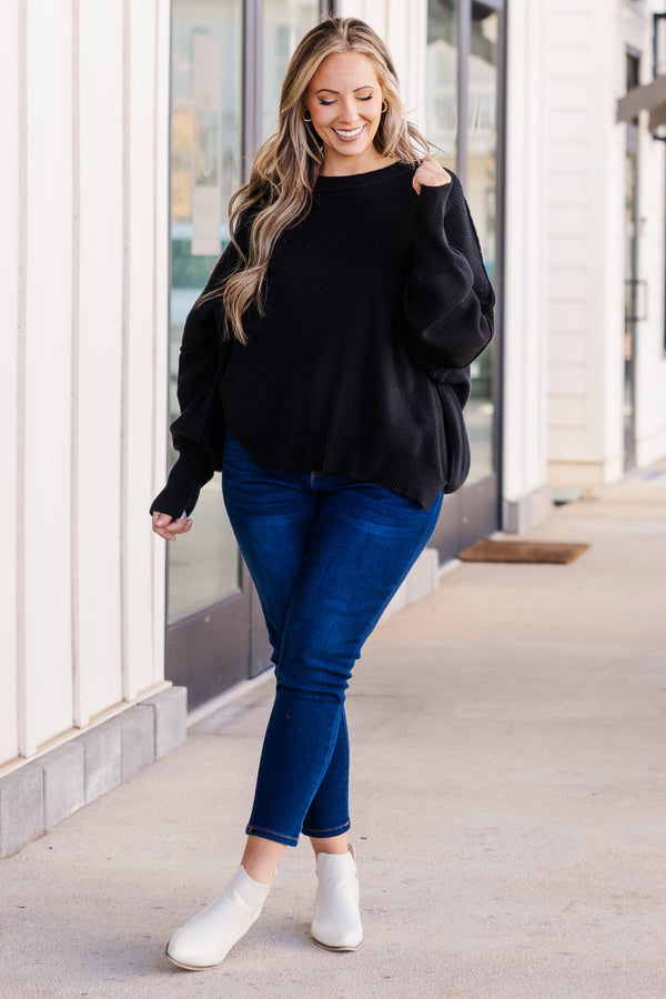 Magisch perfekter Pullover, Schwarz