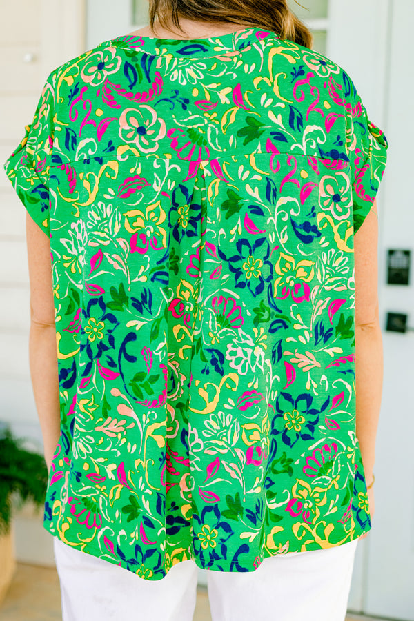 Make It Clear Top, Green