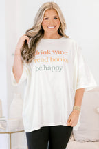 Make Me Happy Boyfriend T-Shirt, Elfenbein