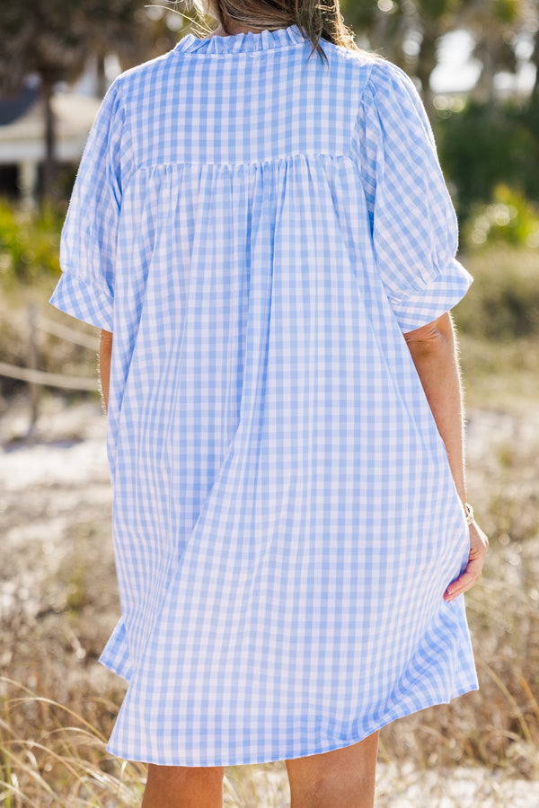 Make My Night Dress, Blue Gingham