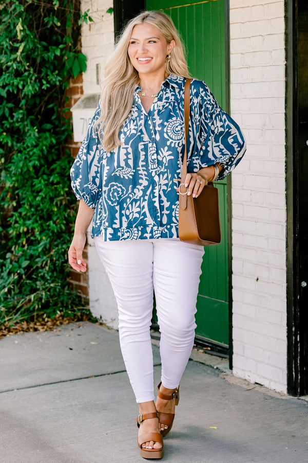 Meadow Muse Blouse, Dark Blue