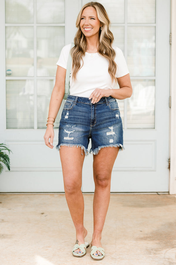 Meant For More Shorts, Dark Wash