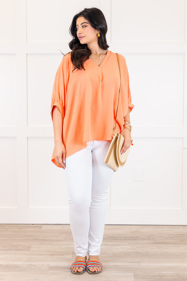 Meet Me After Midnight Top, Coral