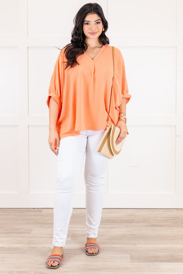 Meet Me After Midnight Top, Coral