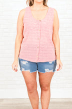 Triff mich im Spring Tank, Pink